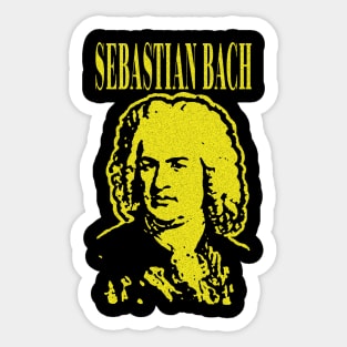 Johann Sebastian Bach Classical Grunge Style Sticker